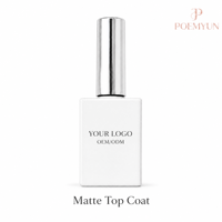Top Coat Mat Givré Ultra Résistant Effet Daim Vernis à Ongles Gel Transparent Qualité Salon pour Manucure