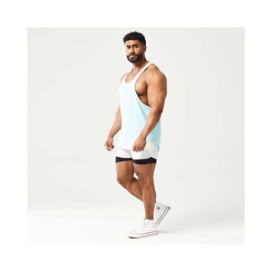 เสื้อกล้ามเล่นยิมแขนกุดผู้ชายเสื้อผ้าออกกำลังกายโพลีเอสเตอร์และสแปนเด็กซ์ที่มีลายอะนิเมะ - Product Image 5