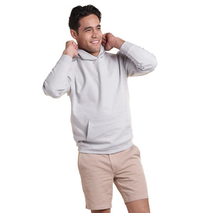 Sudadera con capucha unisex de rizo francés pesado, ropa informal estilo hip hop de gran tamaño con logotipo personalizado estampado bordado, ropa de invierno para hombre - Product Image 4