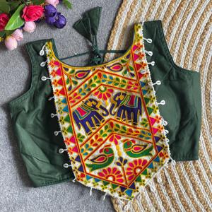 Festival Wear Magic Cotton With Codding Bordado Blusa Fabricante y proveedor de Surat a la tarifa más baja - Product Image 3