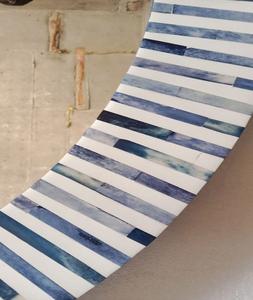 Espejo de pared con incrustaciones de hueso ecológico hecho a mano, espejo decorativo con incrustaciones de hueso con intrincado diseño de incrustaciones de F S International - Product Image 3