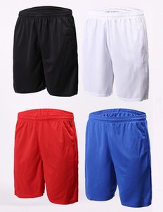 100% alta calidad 100% poliéster Color personalizado hombres gimnasio pantalones cortos antiarrugas característica liso teñido patrón sólido al por mayor - Product Image 5