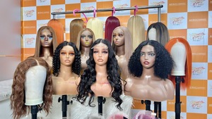 Perruque de cheveux vierges de qualité supérieure, personnalisée, toutes couleurs, avec fermeture en dentelle, petits nœuds, lisse comme un bâton, dentelle transparente, 180% de densité - Product Image 6