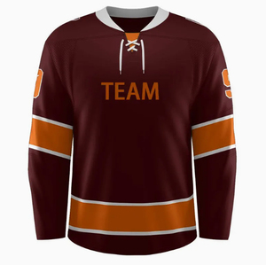 Ensemble de maillot de hockey sur glace personnalisé avec pantalon OEM ODM Teamwear Design personnalisé pour les équipes sportives professionnelles - Product Image 3