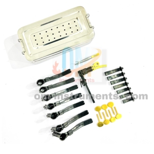 ชุดเครื่องมือผ่าตัดกระดูกสันหลังแบบออร์โธปิดิกส์ แคสเปอร์ ไมโคร ลัมเบอร์ ดิสเซคเตอรี รีทรัคเตอร์ สำหรับการผ่าตัดกระดูกสันหลัง กล่องฆ่าเชื้อ สแตนเลสคุณภาพสูง - Product Image 3