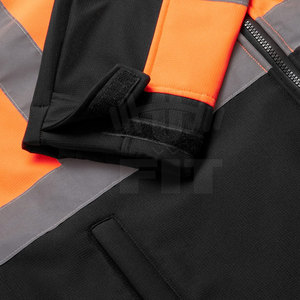 Chaqueta DE SEGURIDAD reflectante con logotipo personalizable de alta resistencia para invierno y trabajo, diseño resistente al agua, hecha de poliéster, superventas - Product Image 5