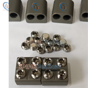 Pakistan-Gemaakte Titanium Offset <span class=keywords><strong>Domino</strong></span> Connector Voor Wervelkolom Fixsatie Chirurgische Instrumenten Basis - Product Image 3