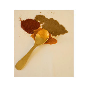 Petite cuillère mashala en laiton doré 410 fourchette à fruits du désert cuillère courte à café/thé pour les restaurants et la vente d'ustensiles de cuisine - Product Image 1