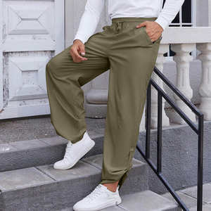 Kivotech Vêtements de qualité supérieure Pantalon ample de couleur unie pour hommes de haute qualité pour hommes - Product Image 3