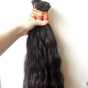 ผมมนุษย์เรมีอินเดียธรรมชาติแบบ100% | จำนวนมาก | เครื่องจักรสองชั้น | สำหรับทุกสี | เนื้อนุ่ม | ขายส่ง - Product Image 1