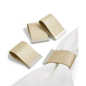 Servilleteros de cuero únicos para uso diario y decoración de mesa festiva elaborados en texturas ricas y colores terrosos cálidos - Product Image 1