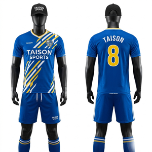 Uniforme de Fútbol de Poliéster Premium de 180 GSM, Color Verde Oliva y Negro, Paneles Sublimados, Logotipo Personalizado Bordado - Product Image 5