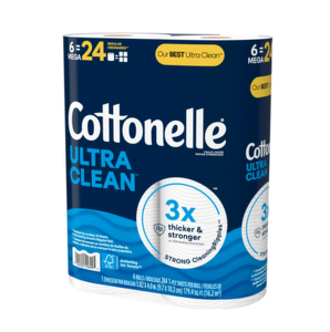 Remise Cottonelle Ultra Clean Papier toilette Quatre méga rouleaux Excellent rapport qualité/prix Pack en vrac Sensation de propreté - Product Image 5