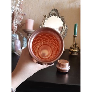 Botella de agua de cobre martillado, botella de cobre a prueba de fugas con vasos para agua potable, botella de Yoga de diseño único para el hogar - Product Image 5