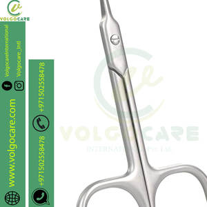 Tijeras de pelo de nariz curvadas y redondeadas de primera calidad para hombres, Juego de 2 piezas, tijeras de manicura para cutículas de uñas, Kit de tijeras para bigote de barba - Product Image 5