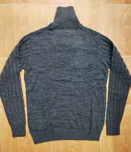 Jersey a cuadros de algodón 100% transpirable informal para hombre, suéter de punto de gran tamaño con cuello redondo, chaqueta de invierno de BD - Product Image 2