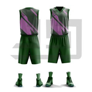 Uniformes de Baloncesto Personalizados, Camiseta sin Mangas 100% Poliéster Transpirable, Pantalones Cortos de Alto Rendimiento para Entrenamiento y Partidos - Product Image 6