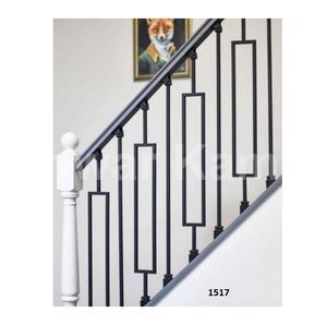 Vente chaude Fantaisie Design Mat Noir En Acier Escalier Rampe Haute Qualité Balcon Rampe Pour La Maison Hôtel Appartement Décor - Product Image 6