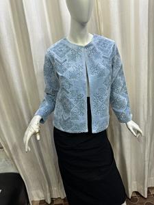 Chaquetas de Invierno para Mujer de Talla Única, Terciopelo de Algodón Puro Indio, Bordado Floral Hecho a Mano, Botones Decorados para la Temporada de Otoño - Product Image 3