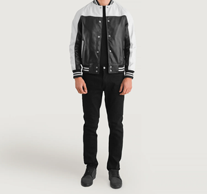 Premium Men's College-Style Letterman Varsity Jacket para Chicago for Bulls Inspirado Bordado Premium Leather Sleeve - Product Image 3