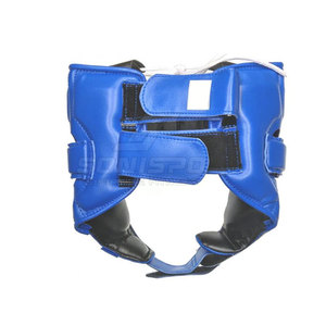 Protector de Cabeza para Boxeo SONISPO, Equipo de Protección de Cuero PU para Adultos Unisex, Casco Deportivo Azul con Cierre de Velcro - Product Image 2