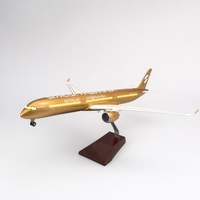 Nouveau modèle d'avion en résine 2026 A350-1000 Starlux Carbon Gold Livery, échelle 1:157, 47 cm, modèle de présentation pour la vente en gros