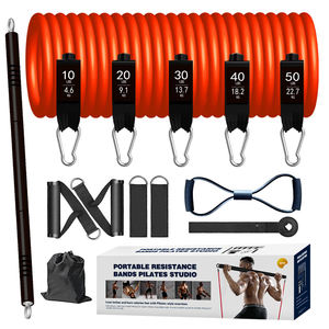 11個のワークアウトフィットネスジムプルセット150Lbs-300Lbsグラデーション抵抗バンドチューブ卸売ストリップ - Product Image 3