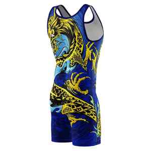 Trajes de Lucha Libre Profesionales al por Mayor, Diseño Ajustado, Trajes de Lucha Libre para Hombre, Singlet de Lucha Libre para Hombre, OEM, ODM, Tallas Grandes - Product Image 2