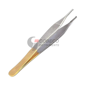 Pinzas Adson Brown con Punta de Plataforma Ancha, Acero Inoxidable, Superficie Plana y Dentada para el Manejo de Injertos de Piel y Cirugía de Quemaduras - Product Image 4
