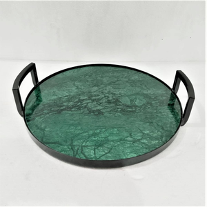 Unique Style Shiny Polished Eco-Friendly Iron Handmade <b>Serving</b> Tray for Home Hotel Restaurant Dinnerware <b>Set</b> - Product Image 6