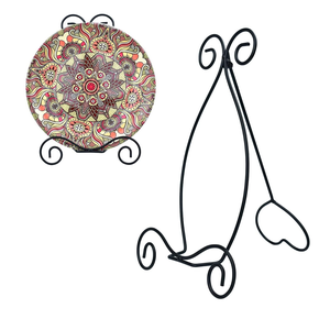 Supports de Présentation Élégants en Métal Écologique pour Assiettes et Livres – Idéal pour la Maison et la Cuisine - Product Image 1