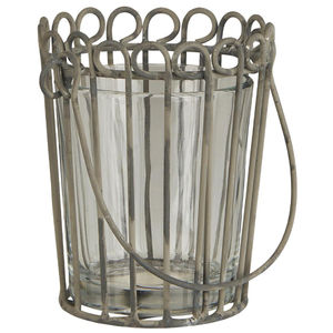 Bougeoirs votifs en fer forgé et en verre faits à la main en or antique pour la décoration de la maison, des mariages, des tables de Noël - Product Image 4