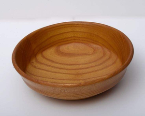 Tazón de madera natural hecho a mano, forma redonda, acabado liso, para ensaladas, frutas, pasta, aperitivos, tazón decorativo para servir en la cocina del estilo rústico. - Product Image 2
