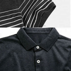 Camisas de Golf Personalizadas para Hombre, Transpirables, con Botones, de Felpa, con Patrones Sólidos, 220g, de Alta Calidad, Manga Corta, Secado Rápido, Tejido de Punto, 100% Algodón - Product Image 3