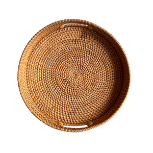 ถาดเสิร์ฟทรงหวายวินเทจสำหรับใช้ในโรงแรมร้านอาหาร วัสดุเป็นมิตรกับสิ่งแวดล้อม ผลิตในเวียดนาม ยี่ห้อ Cenvinex รับสั่งทำตามแบบ - Product Image 3