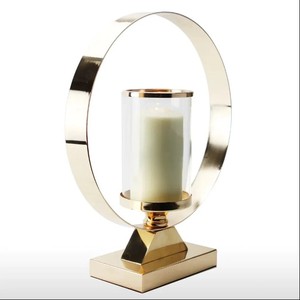 Bougeoir en métal simple pour fête de mariage de luxe décoration avec dieu plaqué meilleur prix meilleur pilier de bougie fait à la main - Product Image 1