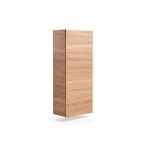Mobile bagno moderno sospeso in legno massello, anta singola 30x70x17 cm, rovere naturale - Product Image 2