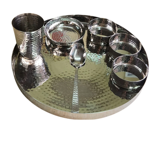 Excellente qualité en acier inoxydable 4 pièces ensemble de dîner artisanat fabricant vente directe ensemble de dîner en acier artisanat - Product Image 5