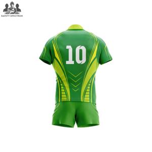 Conjuntos de Uniformes de Rugby para Hombre, Ropa Deportiva, OEM, Alta Calidad, Impresión de Logotipo Personalizada por Transferencia de Calor, 100% Poliéster, Ecológico, Secado Rápido - Product Image 4
