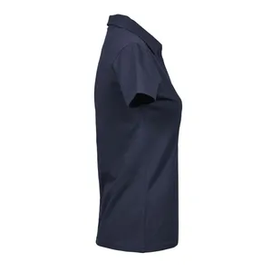 Polo Elástico de Lujo para Mujer con Cuello en V, Mercancía Sostenible para Promociones - Product Image 6