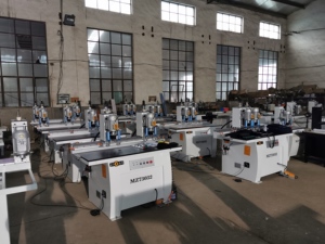 Para máquina perforadora de madera de doble cabezal simultáneo ZICAR con taladro de bisagra automático y motor para carpintería - Product Image 5