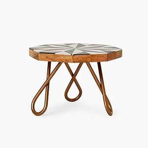 ขาตั้งเค้กไม้พร้อมขาเหล็กสีทองอุปกรณ์ครัวสำหรับบ้านและโรงแรม - Product Image 3