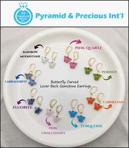 Carnelian แกะสลักพลอยก้านกลับต่างหูเงินสเตอร์ลิงชุบทองคริสตัลคริสตัลบำบัดต่างหูแฟชั่น - Product Image 5