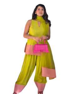 Blossom-Colección de estilo vintage, conjunto de Kurti Listo para usar, Georgette, estampado digital de alta calidad, ropa formal para festivales, Salwar - Product Image 1