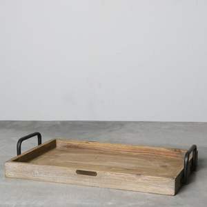 ถาดพิมพ์ลายไม้พระอาทิตย์แกะสลักรูปทรงสี่เหลี่ยมและงานฝีมืออินเดีย - Product Image 3