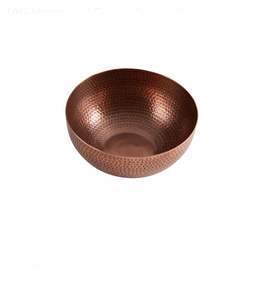Premium decorative copper serving bowl used for displaying fruits vegetables desserts <b>sweets</b> or festive table arrangements - Product Image 5