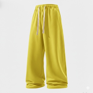 Pantalon de survêtement large pour homme avec cordon de serrage, taille élastique, coupe ample, respirant, décontracté, pour le sport - Product Image 2