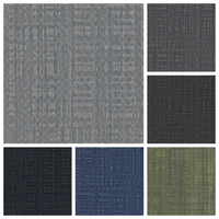 Dalles de moquette multicolores en PET 50x50, couleur unie, personnalisables, en polyester recyclé, à motifs rayés, pour projets commerciaux et bureaux