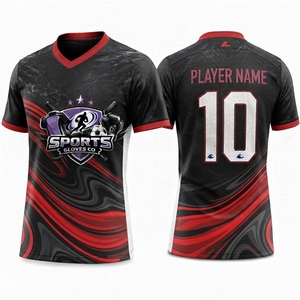 เสื้อฟุตบอลแบบกำหนดเอง ลายกราฟิกคลื่นทะเล ของสโมสรฟุตบอลโอเชียนเคอร์เรนท์ ชุดทีมกีฬา  เสื้อผ้ากีฬาส่วนบุคคล  โรงงานขายส่ง - Product Image 5