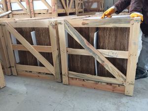 2025 vente directe fabricant de haute qualité Noche travertin veine coupe carrelage moderne Surface aiguisée pierre marron foncé turc naturel - Product Image 5